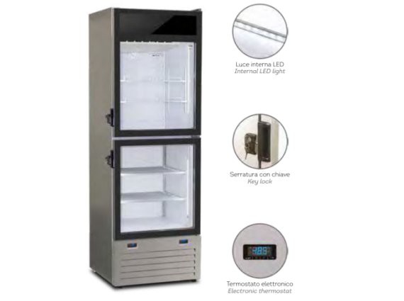 Vetrina per gelati e pasticceria Twin 40 doppia temperatura